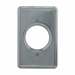 Crouse-Hinds DS35 1-Gang Sheet Steel Surface Mount Device Box Plug Receptacle Cover