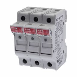 Eaton Bussmann series CHM modular fuse holder, 600V (UL), 690V (IEC), 30A (UL), 32A (IEC), Modular fuse holder, Three-pole - CHM3DIU
