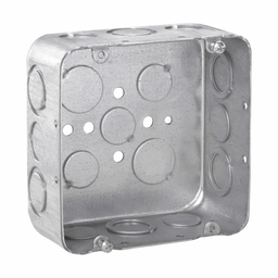 Crouse-Hinds TP563 4-11/16" Square Outlet Box w/ 1/2" & 3/4" Knockouts