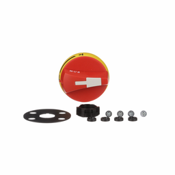 Cutler-Hammer SHR00N12 rotary disconnect front and right external handle,Front and right external handle,Front and right external handle,Red/yellow,NEMA 3R/12,External handles,NEMA 3R/12,R4/R5/R9,Handle