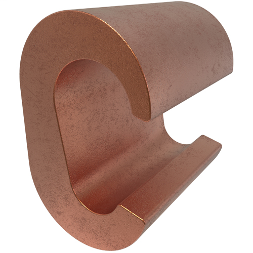 Product image for Ilsco ULT-3-Z Permaground Copper Grounding C Crimp, Main Conductor Range 4-6 Sol, Tap Range 8 Str-8 Sol, UL, CSA