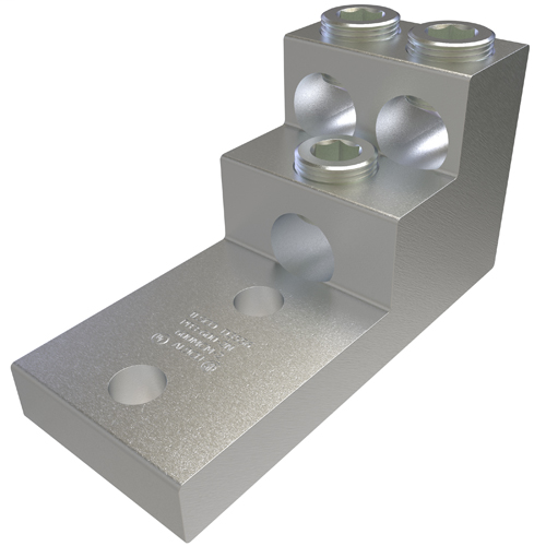 ILSCO PB3-600-2N 1/2 Inch Stud Electrotinned Aluminum Alloy Chamfered Wire Entry Panelboard Lug ILSCO PB3-600-2N 1/2 Inch Stud Electrotinned Aluminum Alloy Chamfered Wire Entry Panelboard Lug