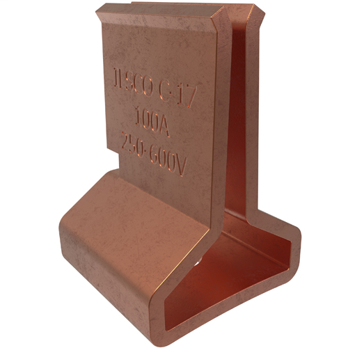 Product image for ILSCO C-17 CU FUSE CLIP 100A-250V B