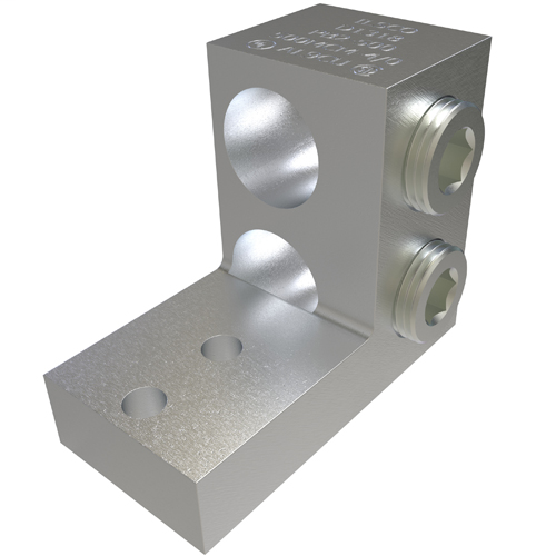 ILSCO PB2-500 UL Rated 500 MCM 4/0 AWG 9/32 Inch Mounting Hole 11/16 Inch Hole Spacing Aluminum Mechanical Lug ILSCO PB2-500 UL Rated 500 MCM 4/0 AWG 9/32 Inch Mounting Hole 11/16 Inch Hole Spacing Aluminum Mechanical Lug
