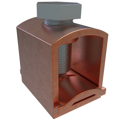Product image for Ilsco CO8 Copper Box-Type Mechanical Lug, Conductor Range 1000-250, 1 Hole