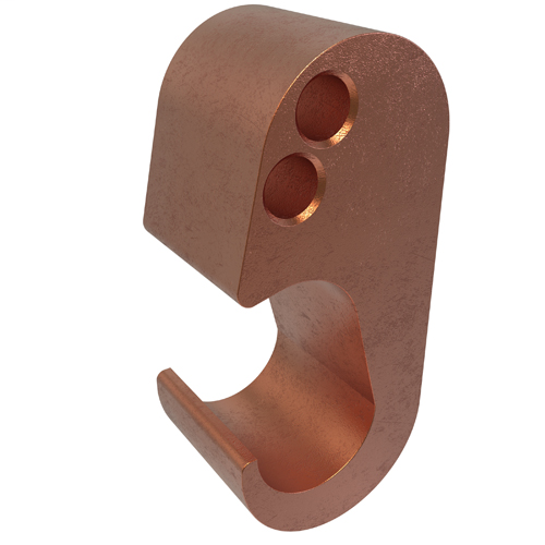 Product image for Ilsco GGC-9 Permaground Copper Grounding Grid, Main Conductor Range 250-1/0, Tap Range 6-8, Ground Rod Sizes up to 5/8in, Rebar Sizes #3-#4, UL, CSA