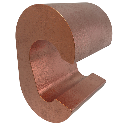 Product image for Ilsco ULT-10-Z Permaground Copper Grounding C Crimp, Main Conductor Range 4/0-3/0 Sol, Tap Range 2-6 Sol, UL, CSA