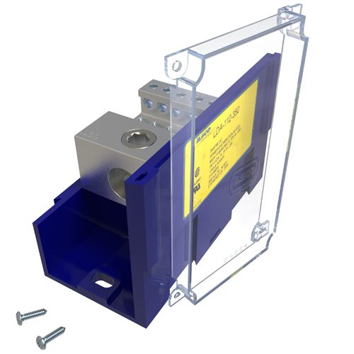 Snapbloc Power Distribution Block, Modular Design, Dual Rated, Line Conductor Range 350-6, Load Range 4-14, 1 Port Per Pole Line Side, 12 Ports Per Pole Load Side, Adder Block, UL, CSA, Includes Cover