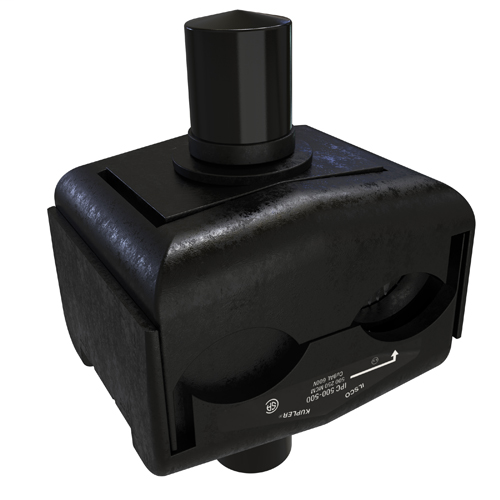 KUP-L-Tap Insulation Piercing Copper Connector, Dual Rated, Main Conductor Range 500-300, Tap Range 500-250, Tin Plated, UL, CSA