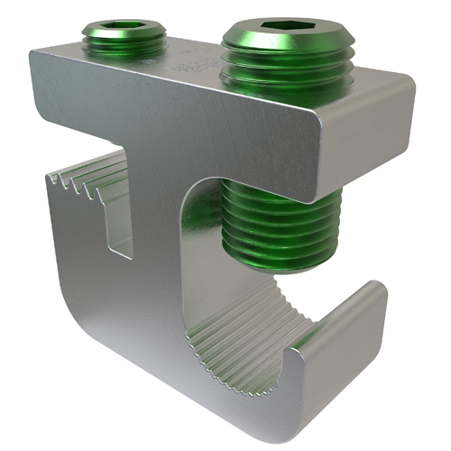 Product image for Ilsco SGB-250 Aluminum Lay-in Ground Lug, Dual Rated, Conductor Range 250-6, Tin Plated, UL, CSA