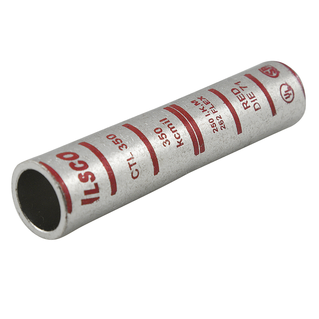 ILSCO CTL-750 UL CSA Listed 750 MCM Copper Compression Sleeve ILSCO CTL-750 UL CSA Listed 750 MCM Copper Compression Sleeve