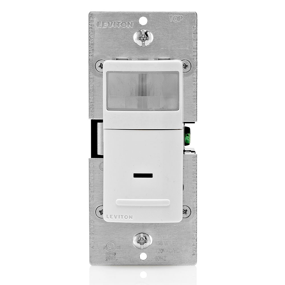 Product image for Leviton IPV15-1LZ 15amp White Single Pole and 3 Way Occupancy Sensor