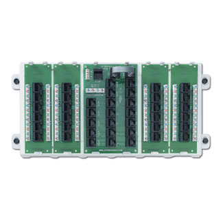 Product image for Leviton 47603-24P 13.3 x 2.01 x 6.13 Inch Category 5E 24-Port 8-Position 8-Conductor Pre-Configured Structured Media Panel