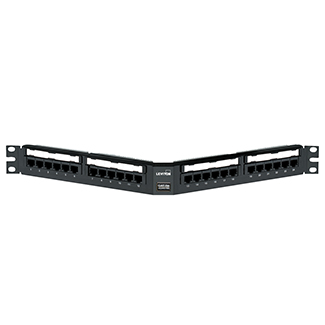 Product image for LEV 5G597-U24 24P 1U CAT 5E ANG 110