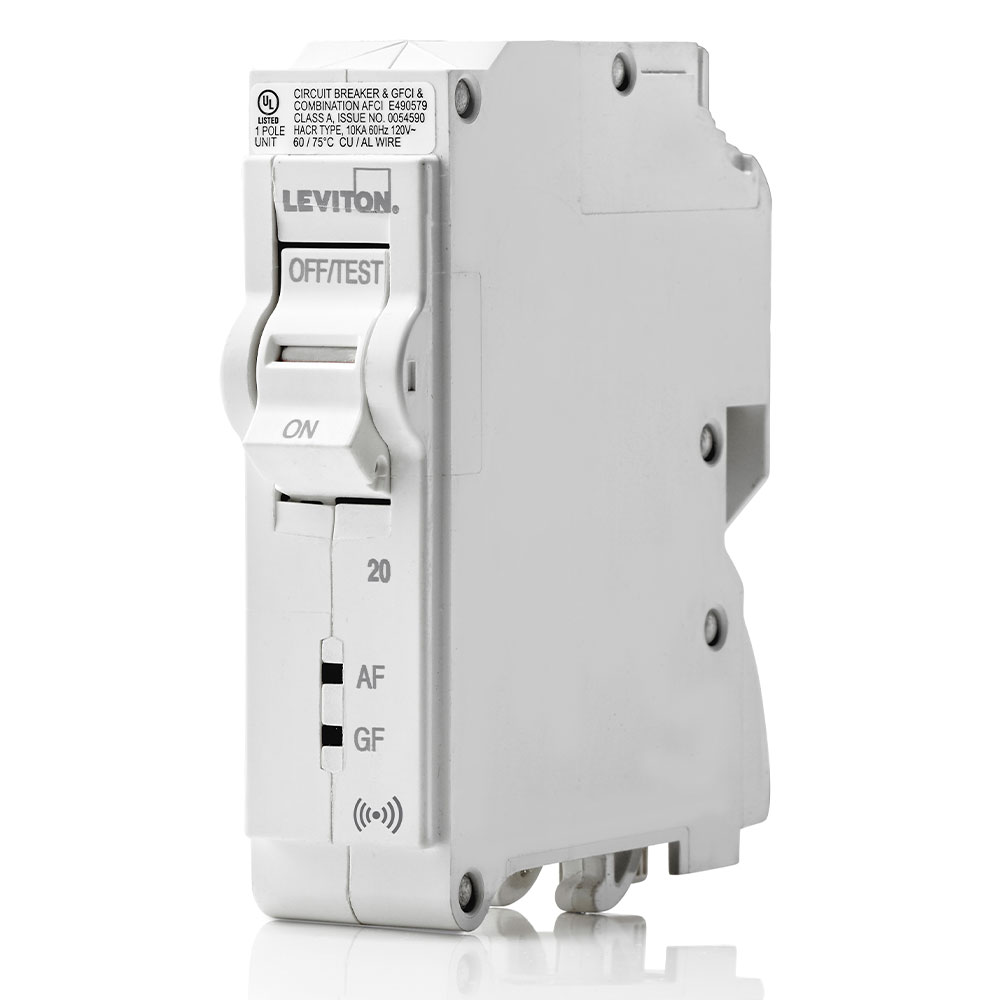 Product image for LEV LB120-DS 20A 1-POLE AFCI/GFCI S