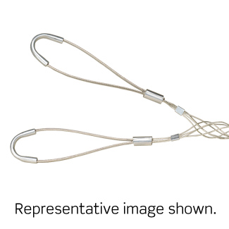 Product image for Leviton L9515 .500 - .610 Inch Cable Range Double U Eye Closed Mesh Single Weave Standard Duty Support Wire Mesh Grip