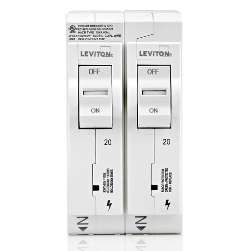 Product image for LEV LSPD2 PLUG-ON SURGE PROTECTION