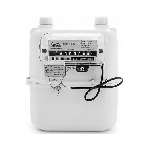 Product image for LEV GMP75-201 GAS METER 200 CFH .75