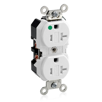 Tamper-Resistant Duplex Receptacle, 20 Amp, 125 Volt