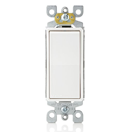 Decora Rocker Single-Pole AC Quiet Switch, Self-grounding