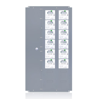 Submeter, Indoor, 120/208V, 3 Phase 4 Wire, 12 Three Element Meters, Electric Meter, MMU