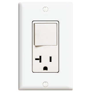 Decora Single-Pole / 5-20R Combination Switch