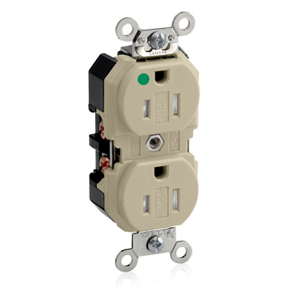 Tamper-Resistant Duplex Receptacle, 15 Amp, 125 Volt