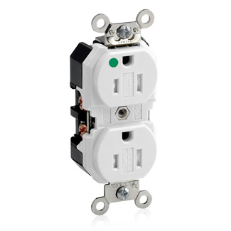 Tamper-Resistant Duplex Receptacle, 15 Amp, 125 Volt