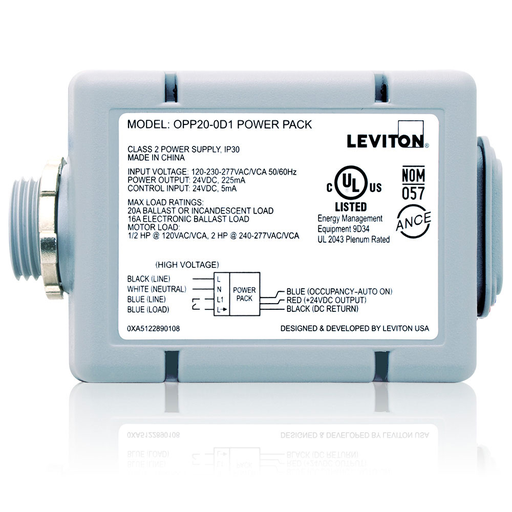 Occupancy Sensor Power Pack, Super Duty, Auto-ON, Manual-ON, and Local Switch inputs