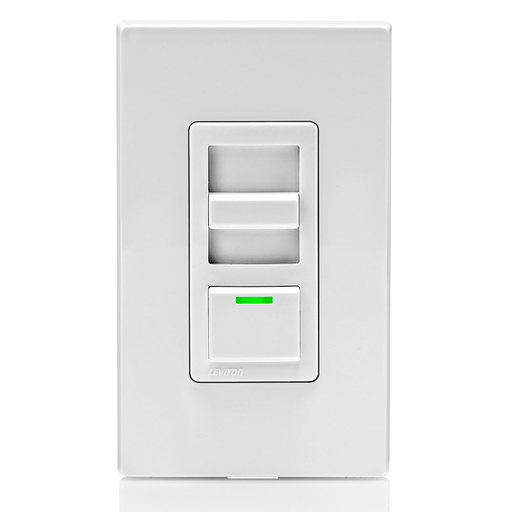 5 Amp, 120 Volt AC 60Hz, Single-Pole, IllumaTech Fully Variable Preset Electro-Mechanical, Slide Fan Speed Control, LED Locator Light - White face assembled on device. Ivory and Light Almond color change kits included.