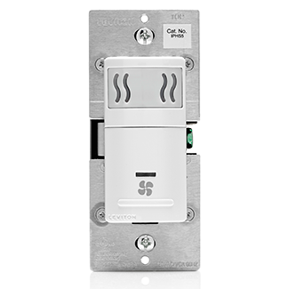 Decora In-Wall Humidity Sensor & Fan Control, 3A, Residential Grade, Single Pole