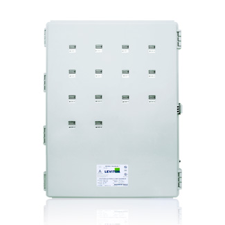Submeter, Indoor/Outdoor, 120/208/240V, 14 Dual Element Meters, Extra Large Mini Meter MMU, NEMA 4X Enclosure, Electric Meter