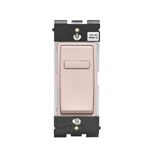Leviton Renu® Coordinating Dimmer Remote RE00R-FP for 3-Way or More Applications, 120VAC, in Fresh Pink Lemonade