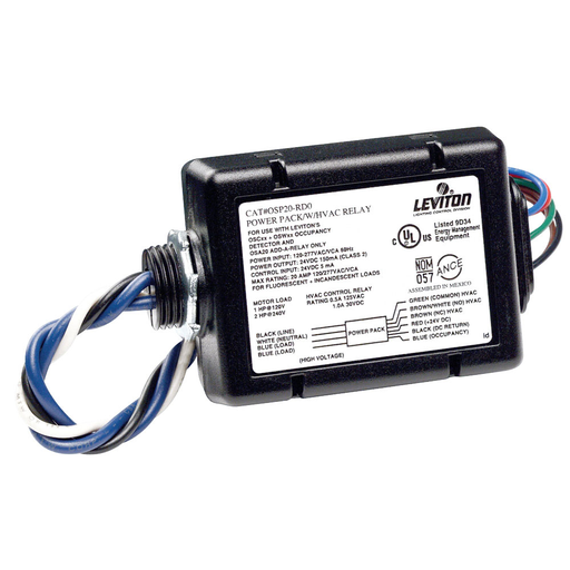 Occupancy Sensor Power Pack, Dry Contact Relay, Input Override