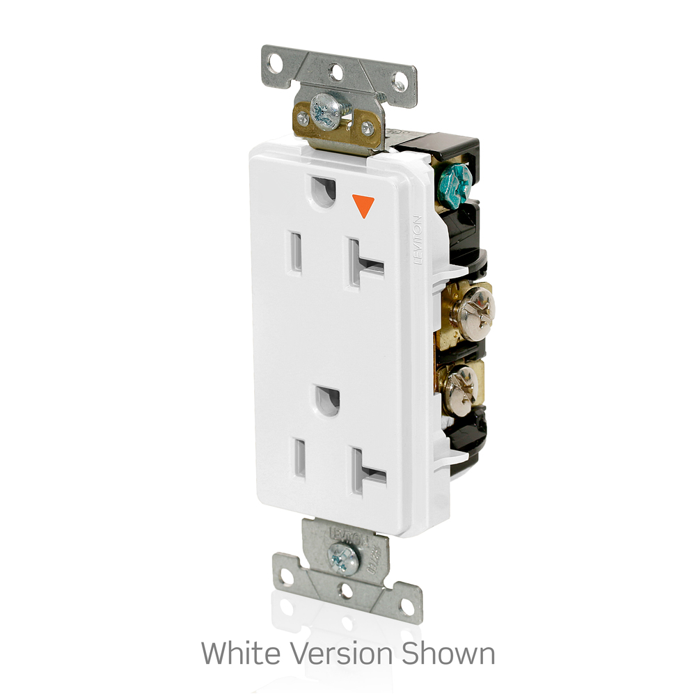 Leviton® Straight Blade Receptacles Decora® Plus 16362IG Duplex