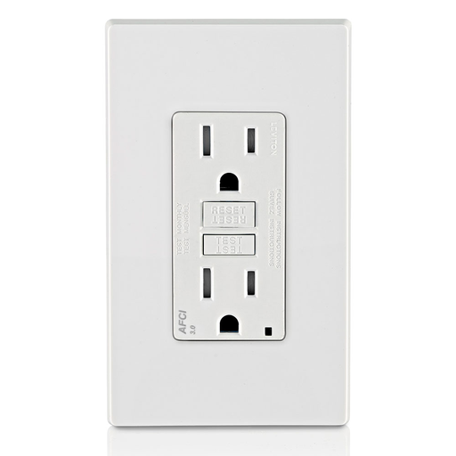 15 Amp SmartlockPro® AFCI Receptacle/Outlet, Tamper-Resistant