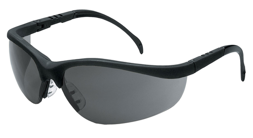 Klondike® KD1 Series Black Safety Glasses with Gray Lenses Adjustable Temple Length