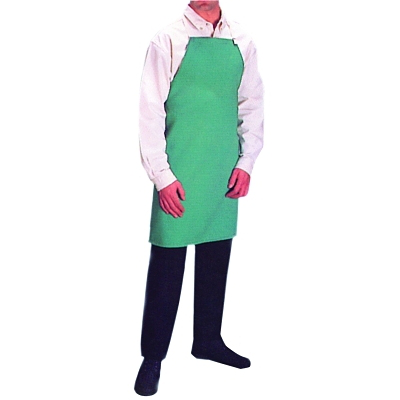 Bib Apron, 45 in x 35 in, Vinyl, Green
