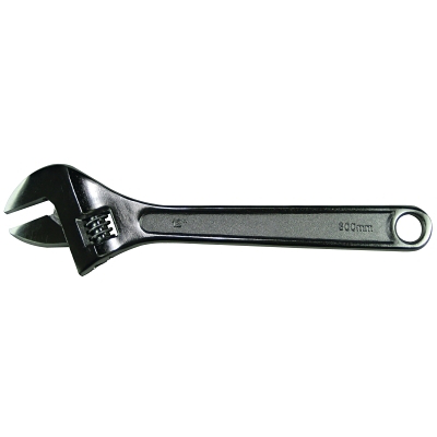Adjustable Wrench, 10 in L, 1-5/16 in Opening, Chrome Plated