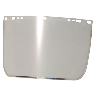 Visor, Dark Green, Aluminum Bound, 15-1/2 in L x 9 in H, for Jackson Safety Head Gear/Cap Adaptors