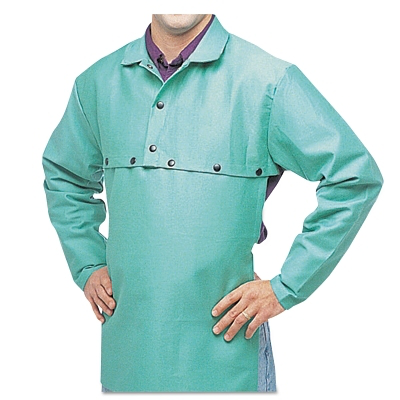 FR Cotton Sateen Cape Sleeves, Snaps, 2X-Large, Visual Green