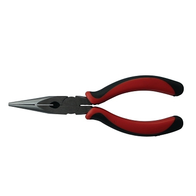 Solid Joint Long Nose Pliers, Drop Forged Steel, 8 in