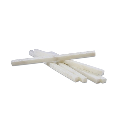 Soapstone, Thin Flat, 1/2 in W x 1/16 in H x 5 in L, White
