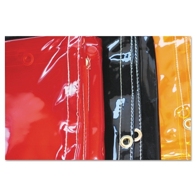 Welding Curtain, 6 ft X 8 ft, PVC, Orange, 14 mil