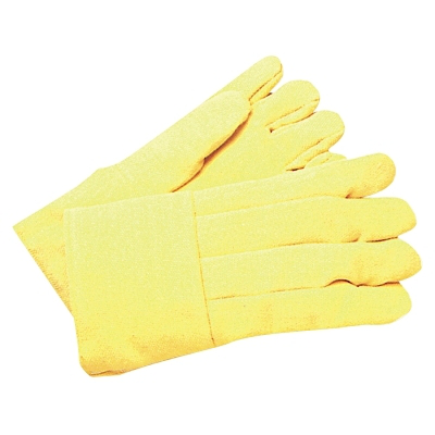 High Heat Wool-Lined Kevlar Gloves, Large, Yellow