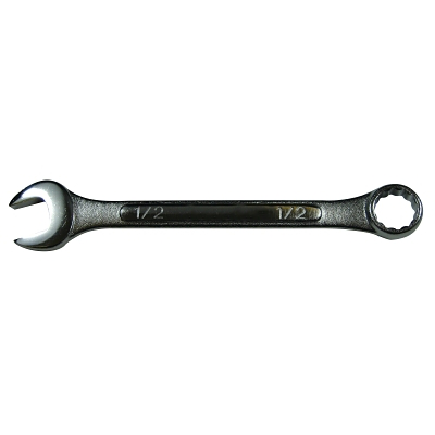 Combination Wrench, 3/4 in Opening, 9-3/4 in OAL, 12-Point, Nickel Chrome Plated Finish
