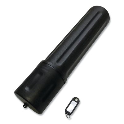 Rod Storage Tube, 10 lb Capacity, High Impact Polyethylene, 14 in L, Black