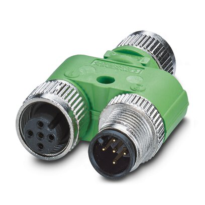 PHNX 1526253 SAC-5P-M12YF/M12FS-M12MS VP Product image for PHNX 1526253 SAC-5P-M12YF/M12FS-M12MS VP