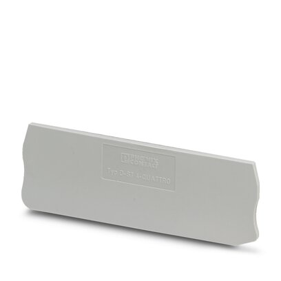 Product image for Phoenix Contact 3030527 87 x 2.2 x 29 mm Gray Polyamide Terminal Block End Cover