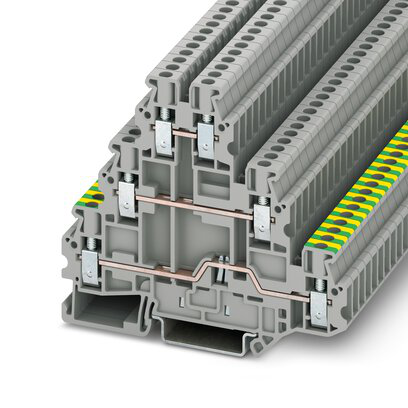Phoenix Contact 3214301 UT 2 5-PE/L/L Ground Modular Terminal Block Product image for Phoenix Contact 3214301 UT 2 5-PE/L/L Ground Modular Terminal Block